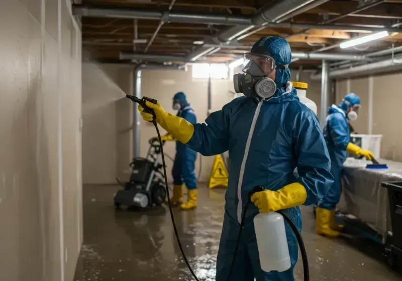 Basement Sanitization and Antimicrobial Treatment process in Reedsport, OR